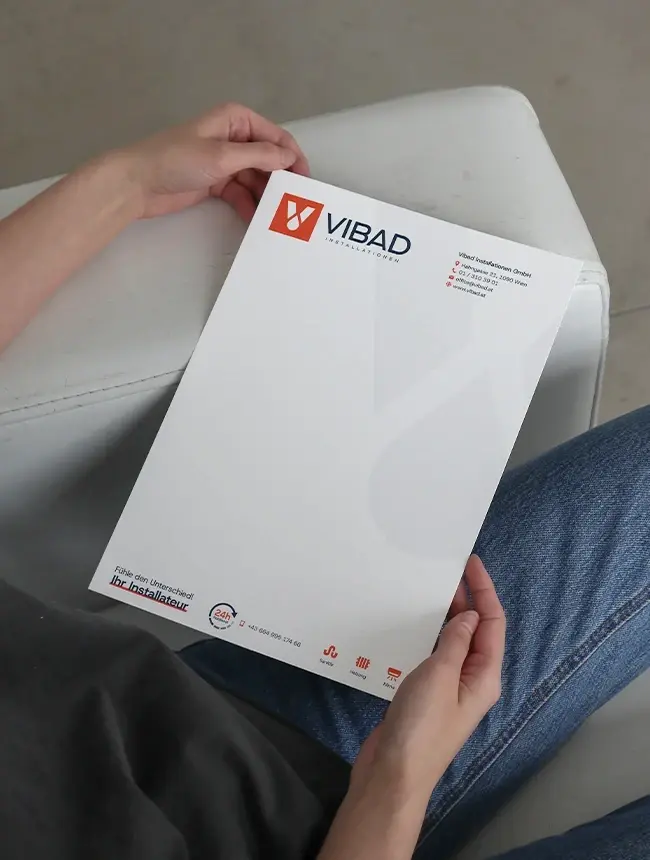 Vibad Briefpapier