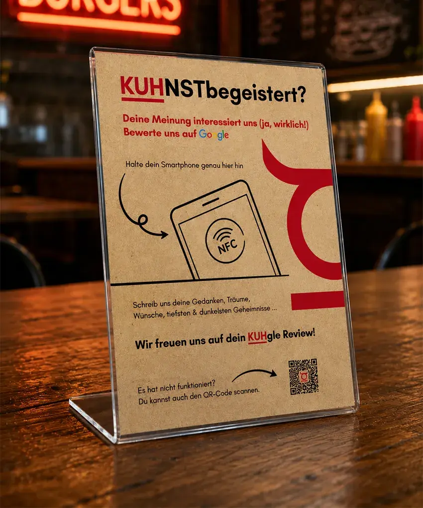 Burger Kuhnst NFC Aufsteller