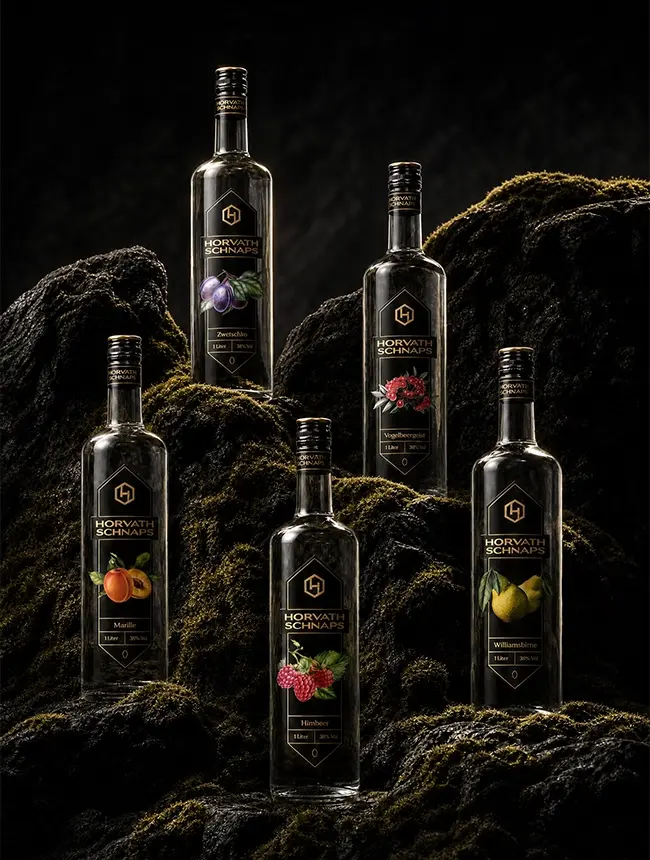 Horvath's Schnaps Flaschen