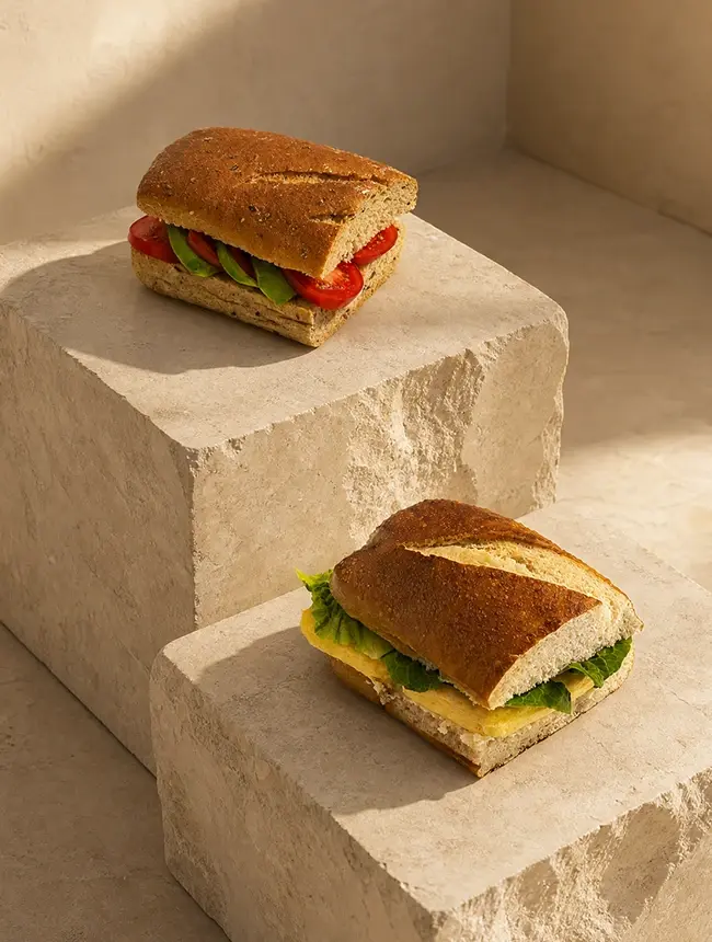 imBrot zwei Sandwiches
