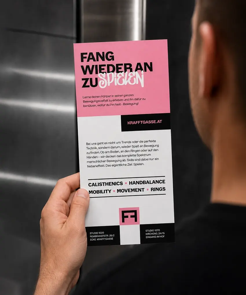 Krafftgasse Flyer Rückseite
