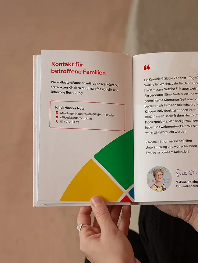 Kinderhospiz Netz Taschenkalender