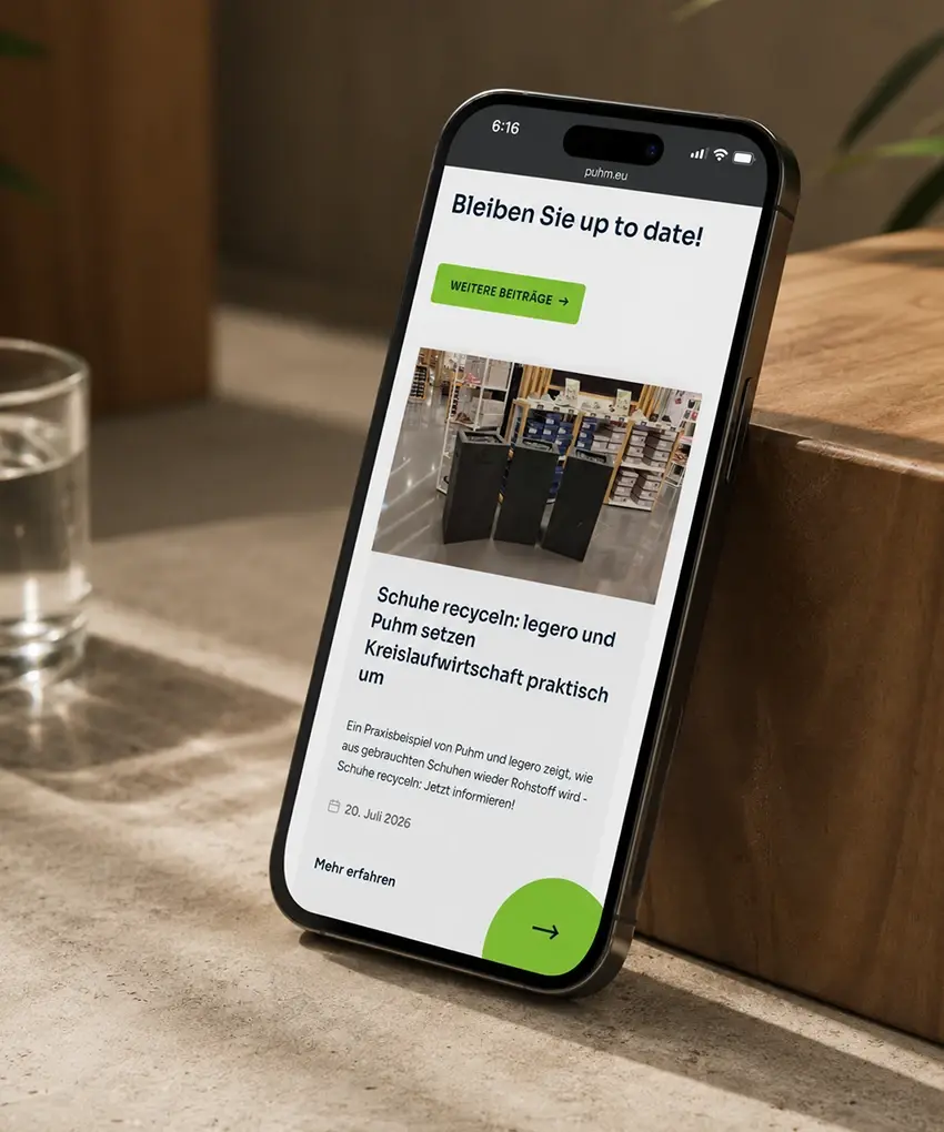 Puhm Webdesign Mobile Section