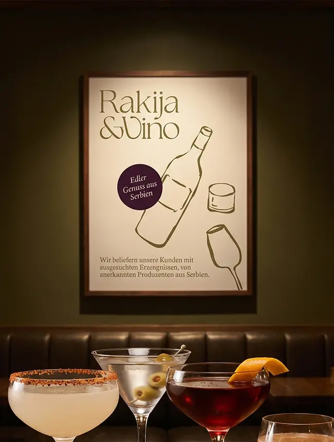 Rakija Vino Plakat