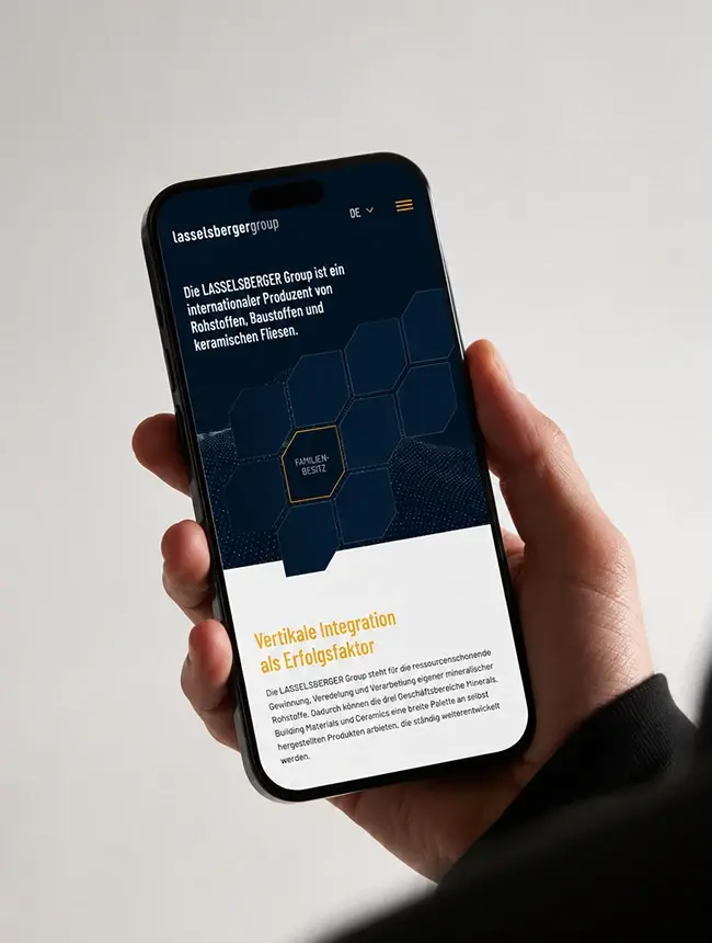 Lasselsberger Website Mobile