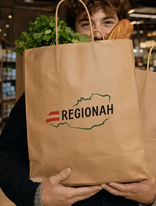Regionah Einkaufstasche Mann
