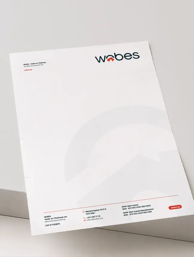 WOBES Briefpapier Design