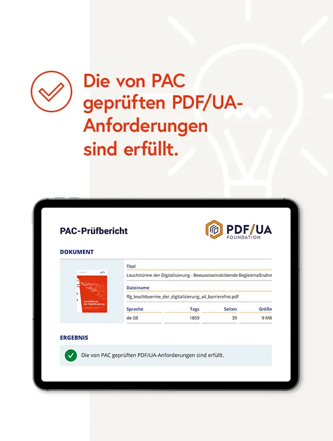 FFG Screen PAC geprüft