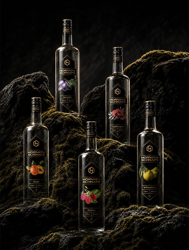 Horvath's Schnaps Flaschen