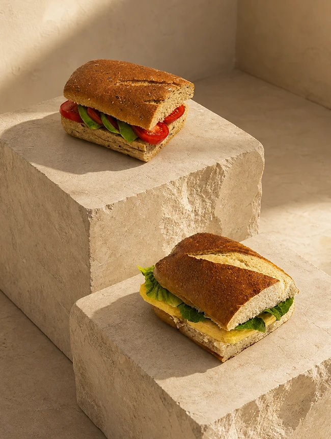 imBrot zwei Sandwiches