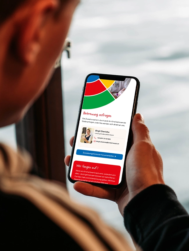 Kinderhospiz Netz Smartphone Screen