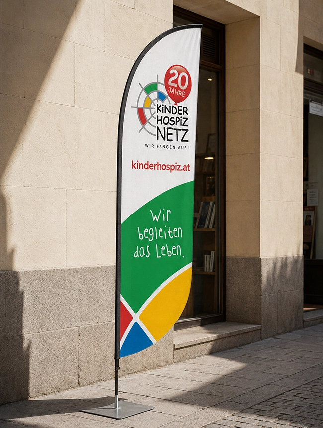 Kinderhospiz Netz Beachflag