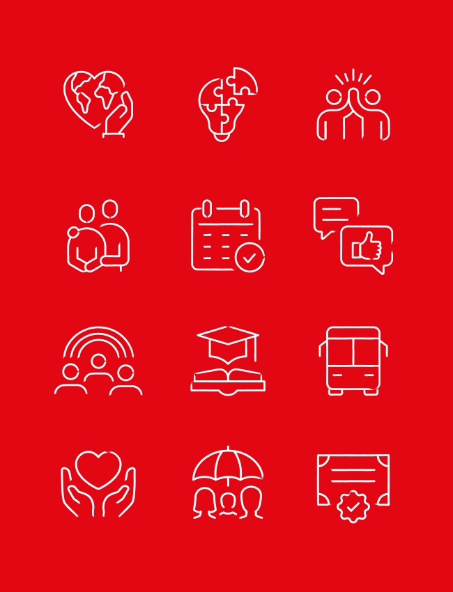 Kinderhospiz Icon-Set Kinderhospiz Icon-Set