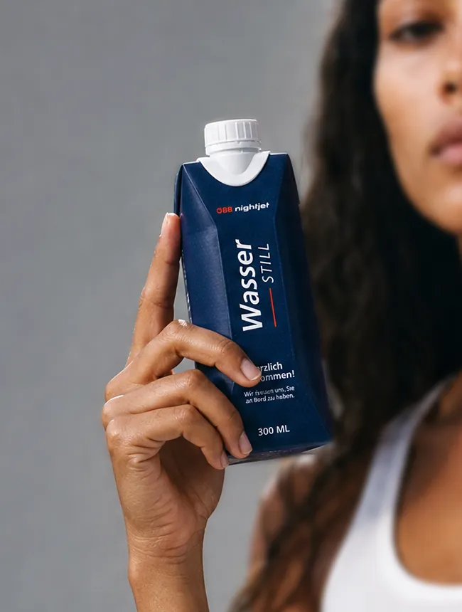 Newrest Tetrapak Verpackung Nightjet
