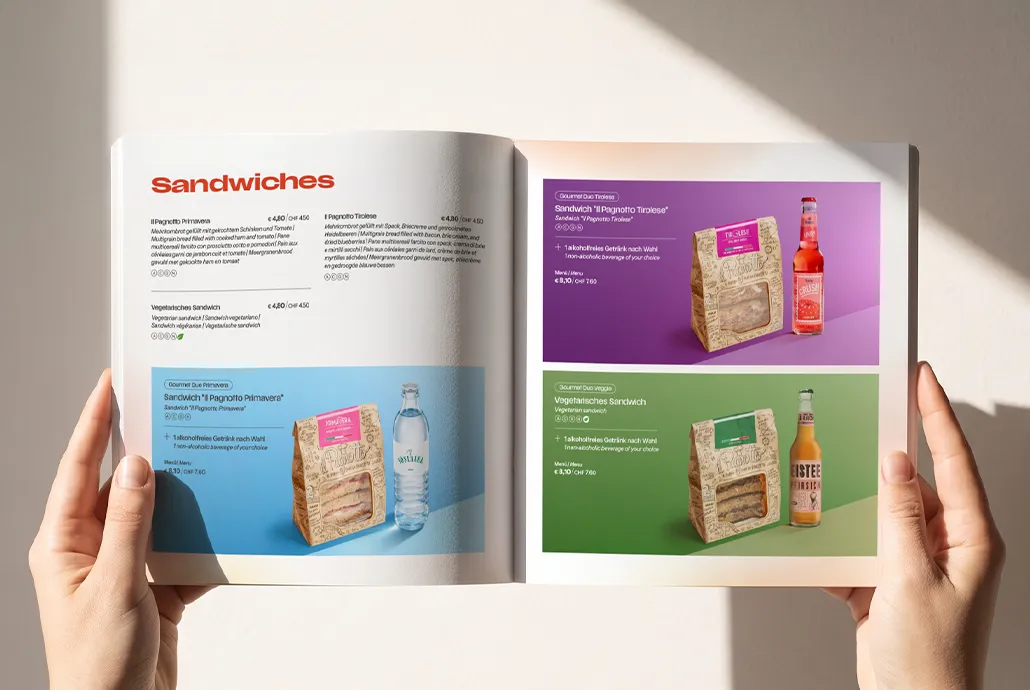 Newrest Speisekarte Sandwiches