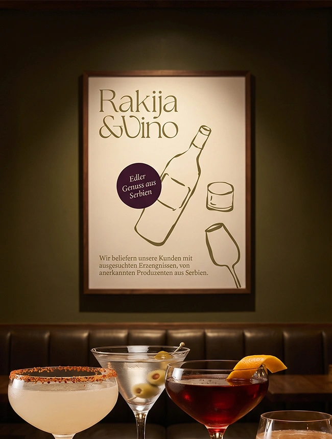 Rakija Vino Plakat