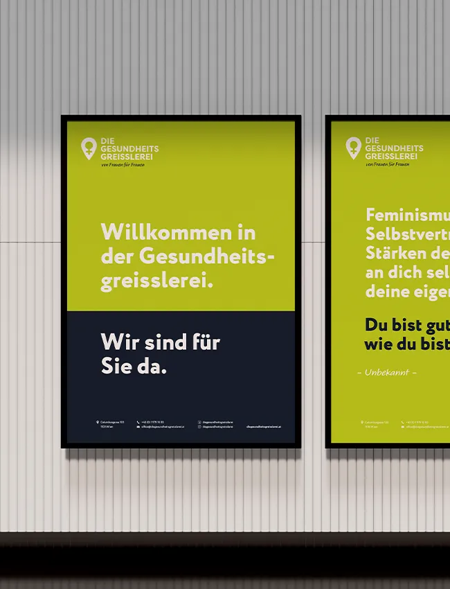 Gesundheitsgreisslerei Plakate
