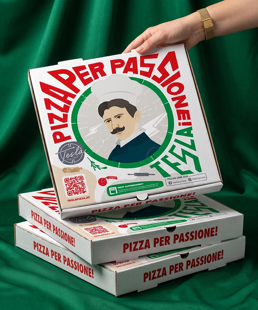 Tesla Pizza Packaging