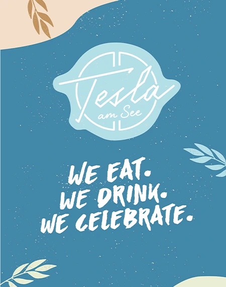 Tesla am See Slogan