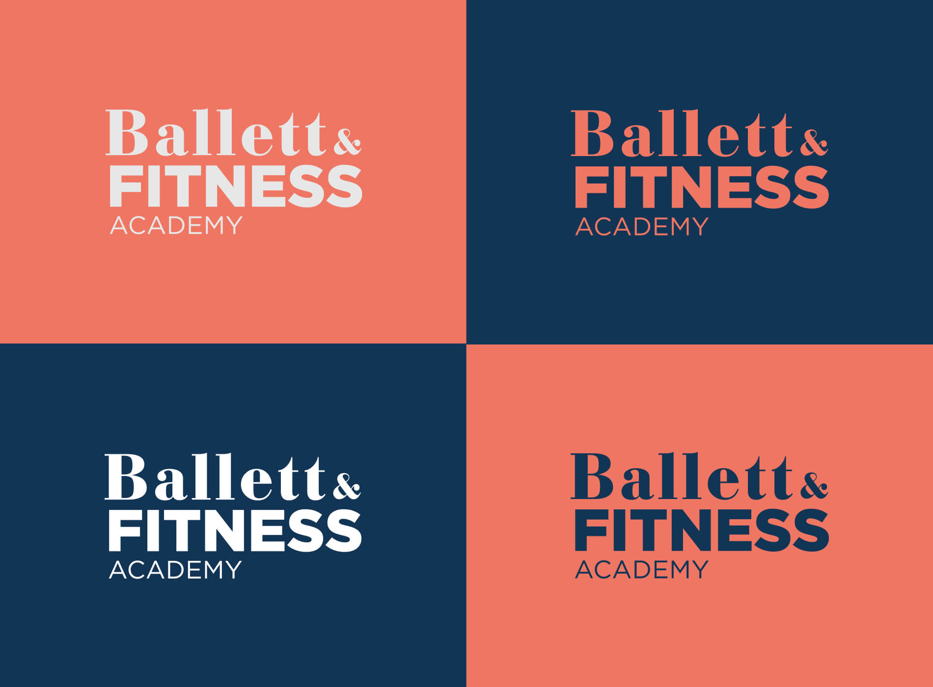 Ballett und Fitness Academy Logo Grafikdesign