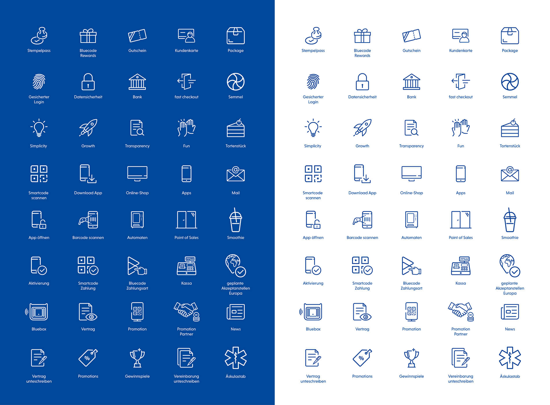 Bluecode Icons Grafikdesign
