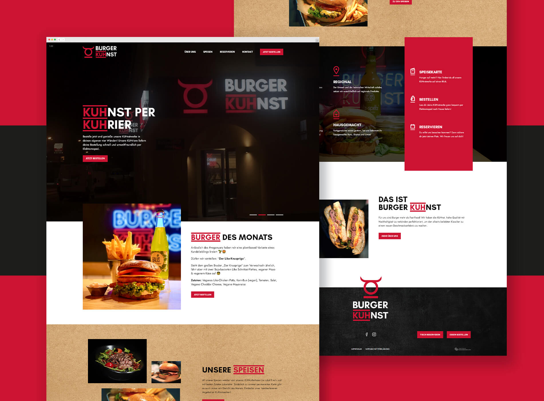 Burger Kuhnst Web Grafikdesign