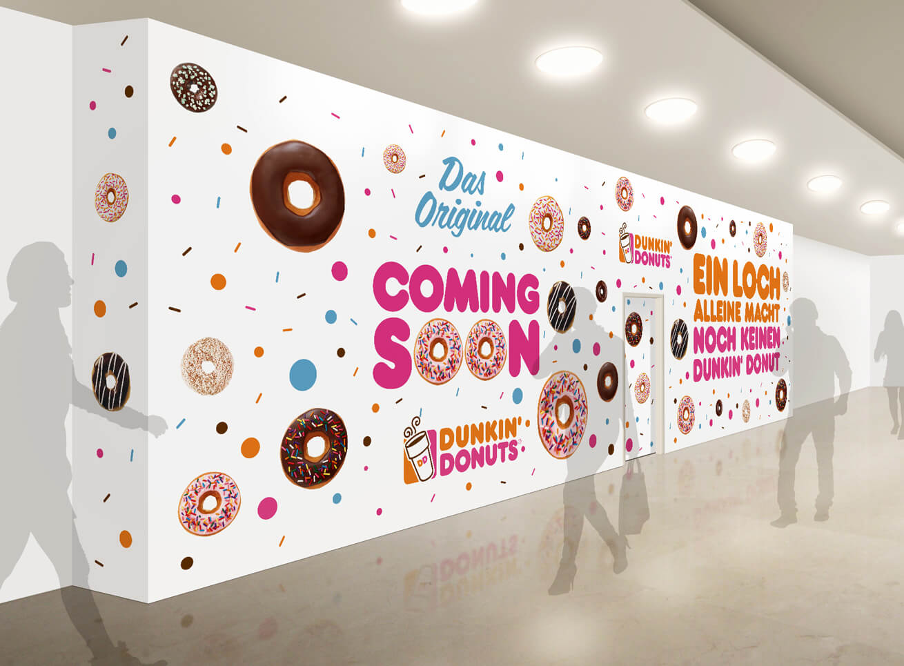 Dunkin Donuts Storebranding Grafikdesign
