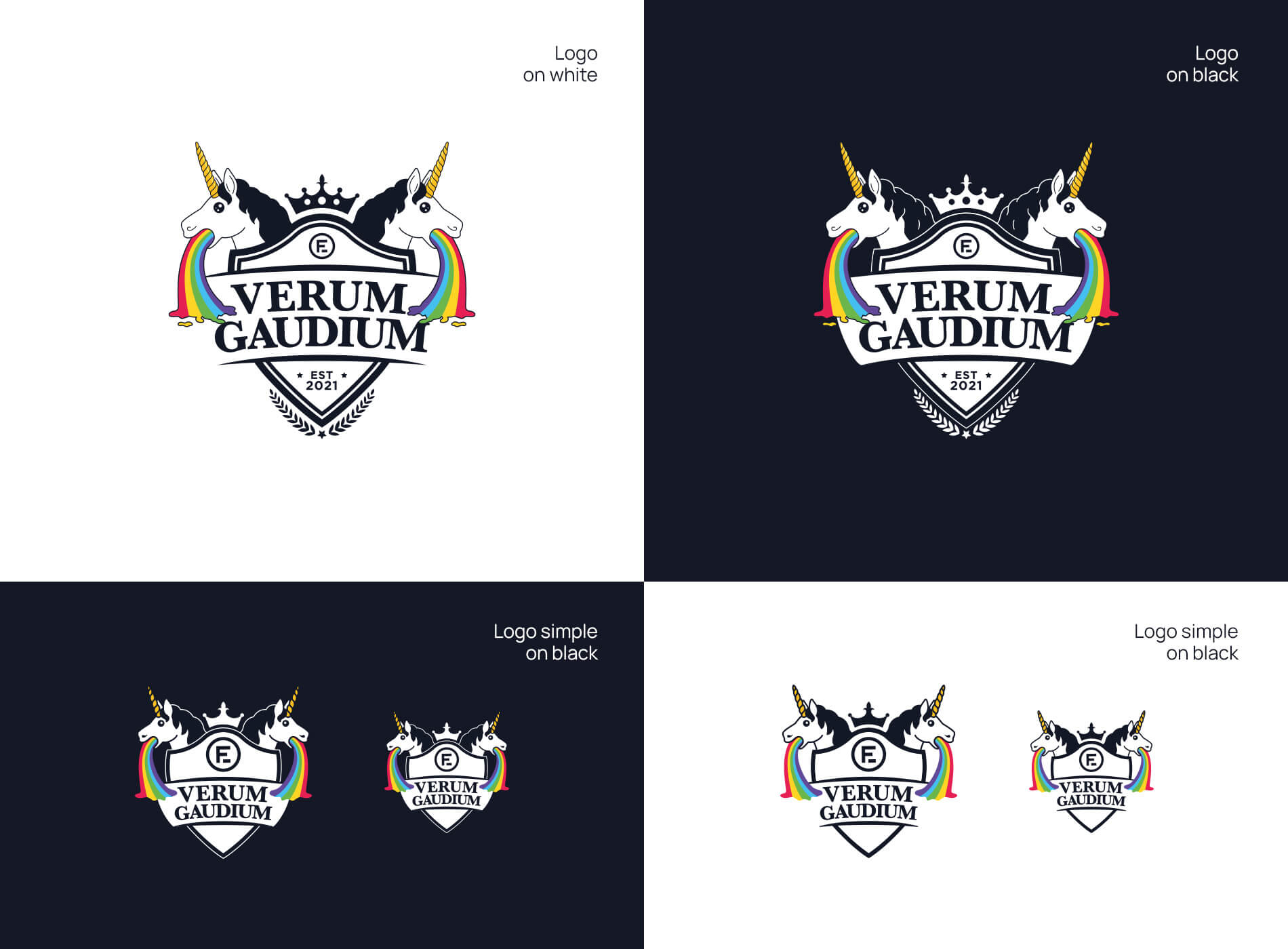 Echte Freude Verum Gauridum Logo Grafikdesign