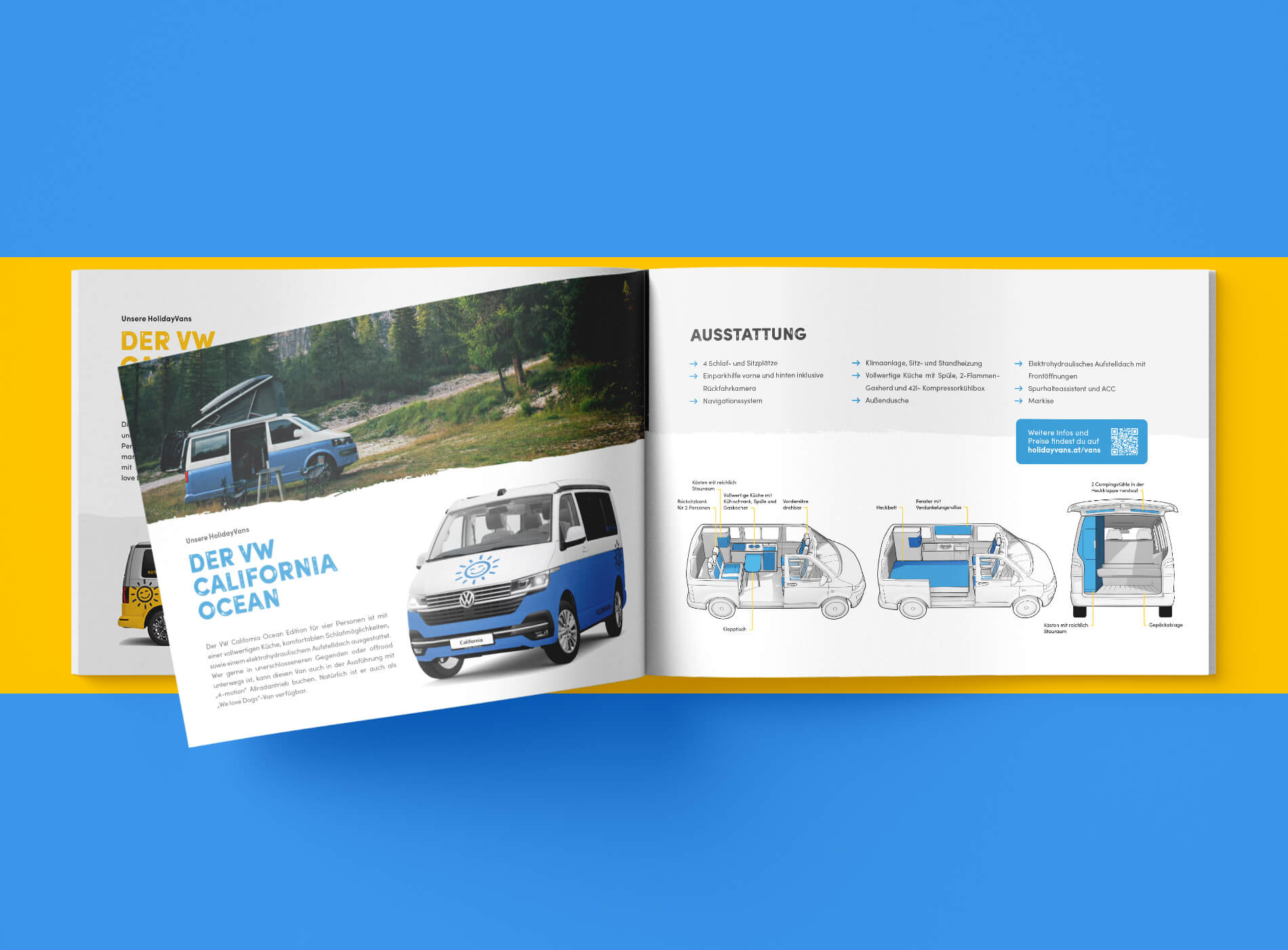 Holidayvans Brochure Grafikdesign