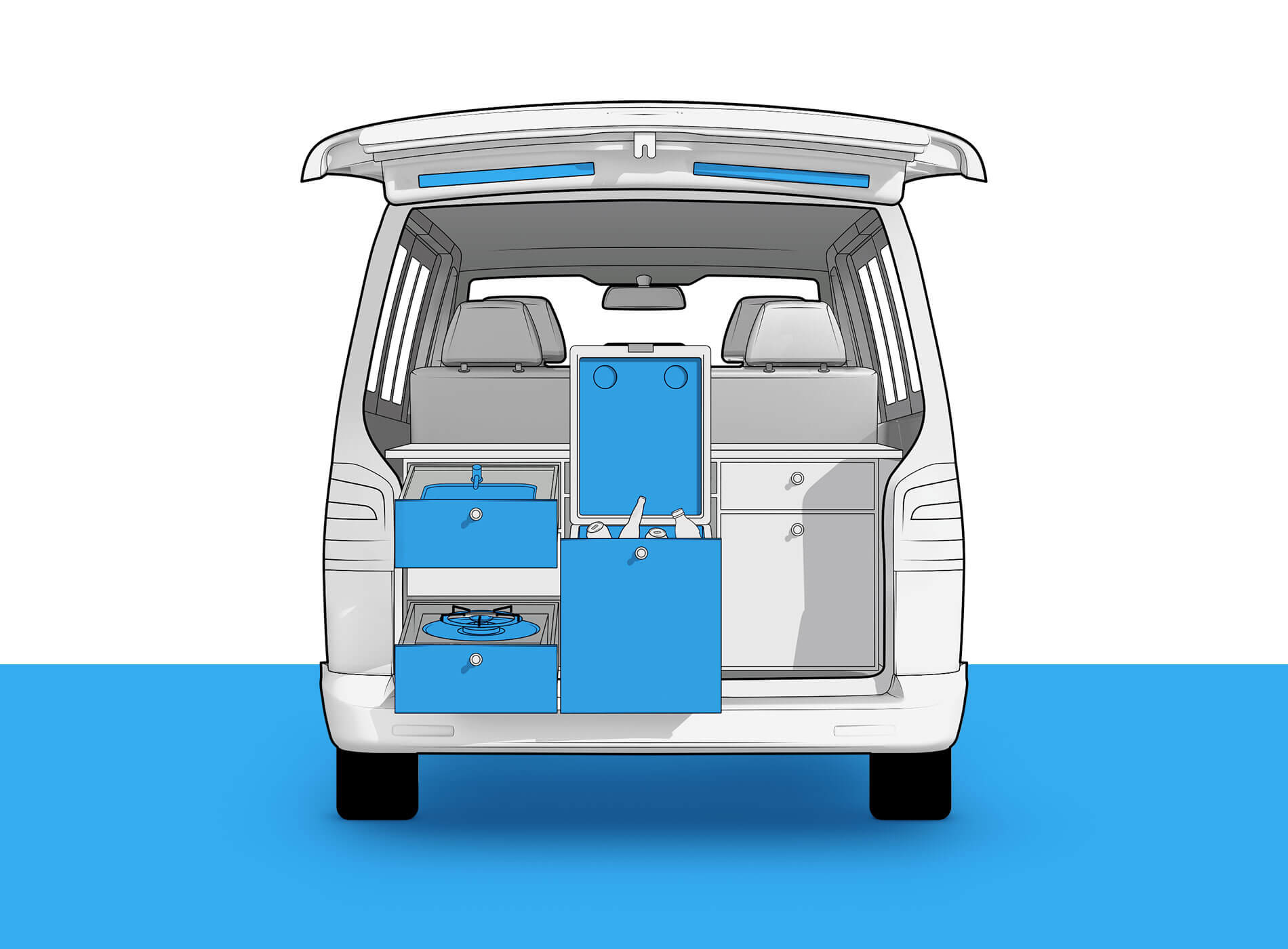 Holidayvans Illustration Grafikdesign