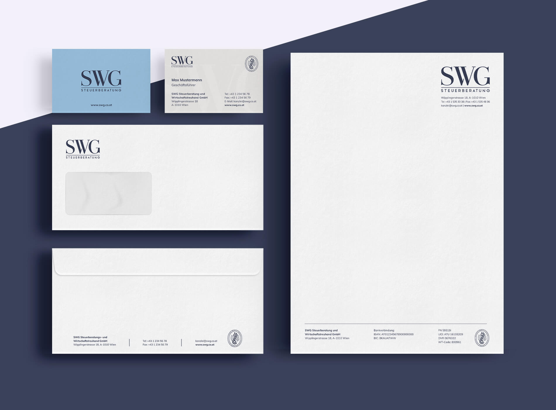 SWG Steuerberatung Corporate Identity Grafikdesign