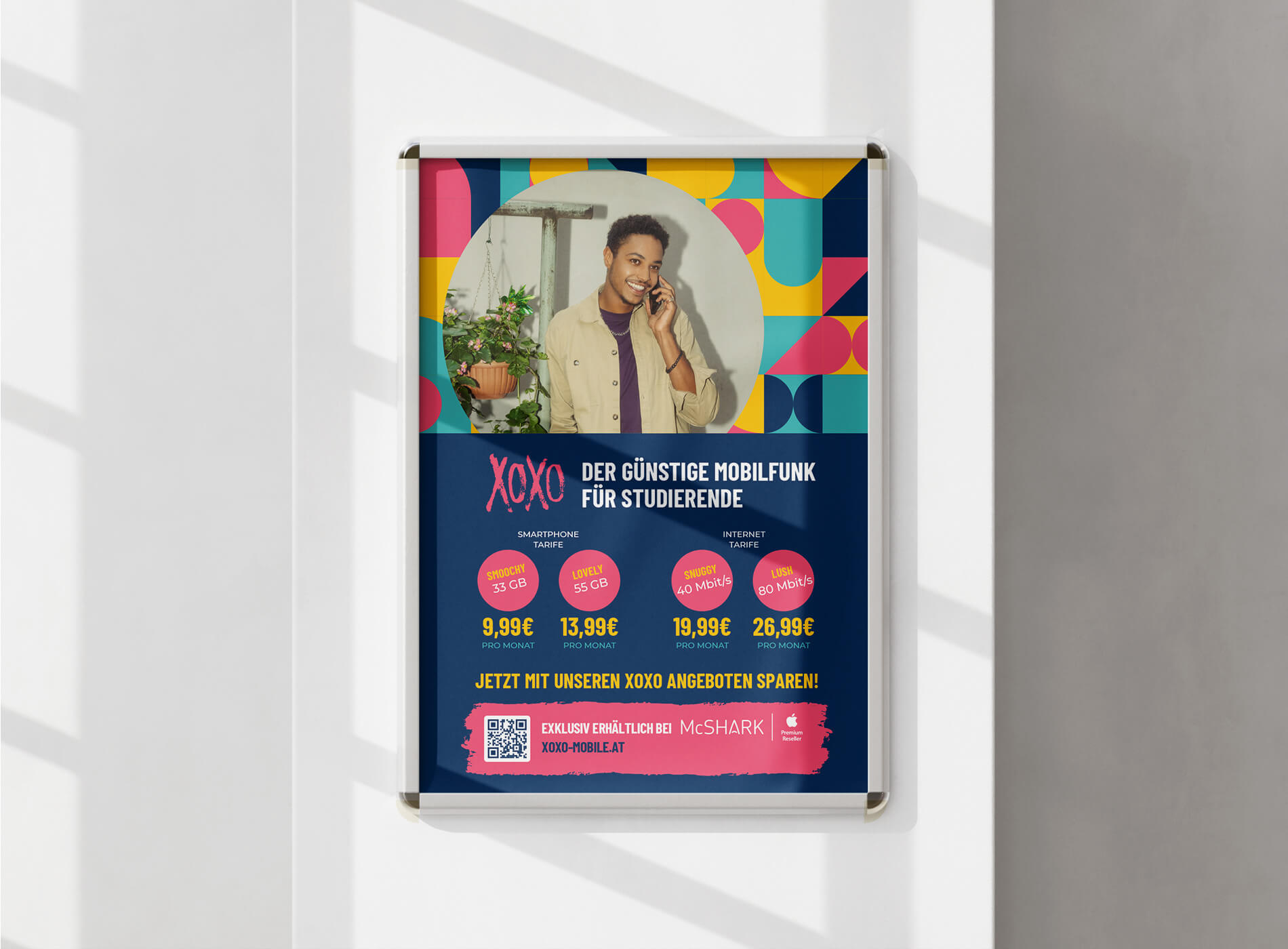 McShark XOXO Poster Grafikdesign