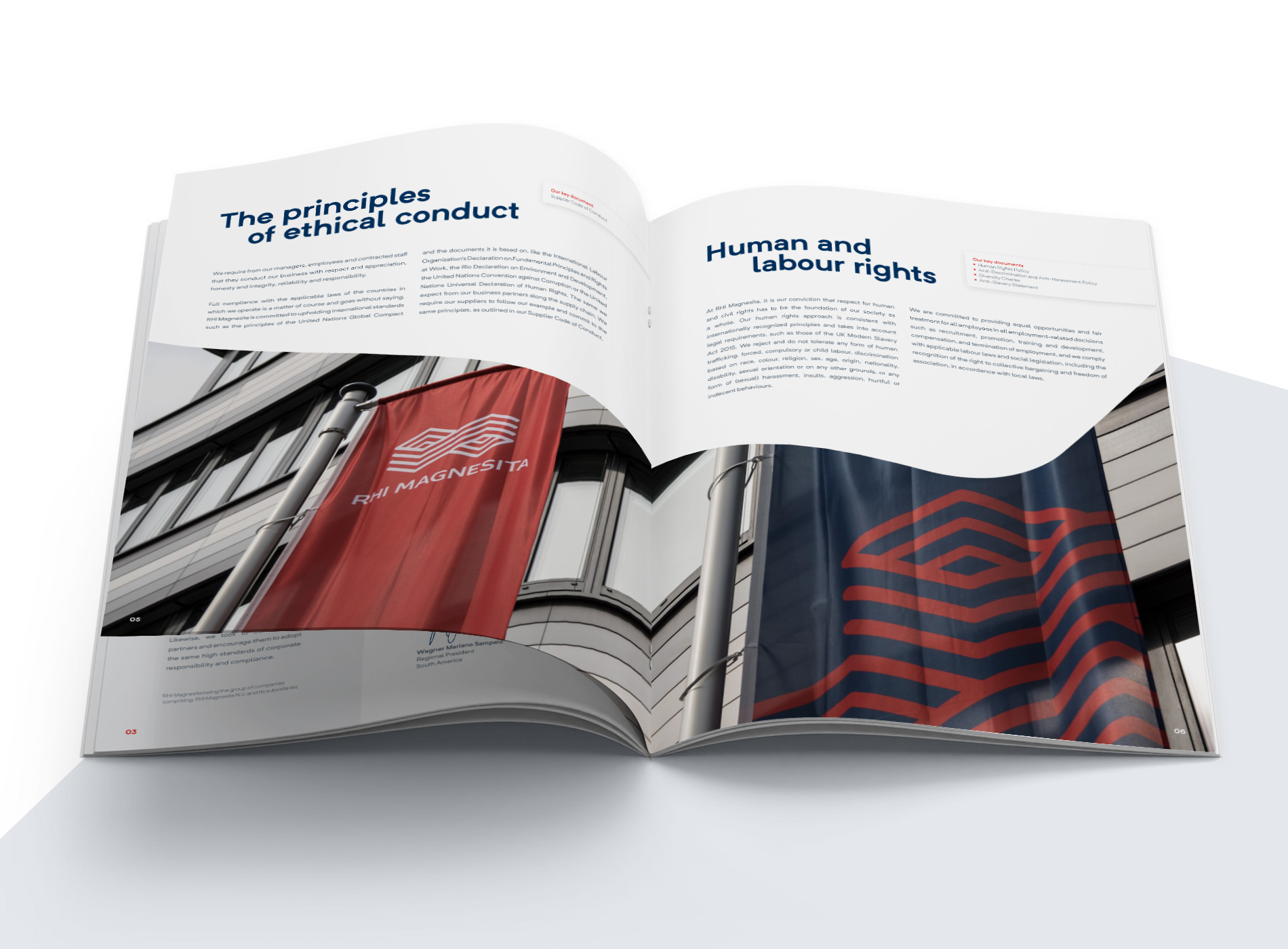 RHI Magnesita Brochure Grafikdesign