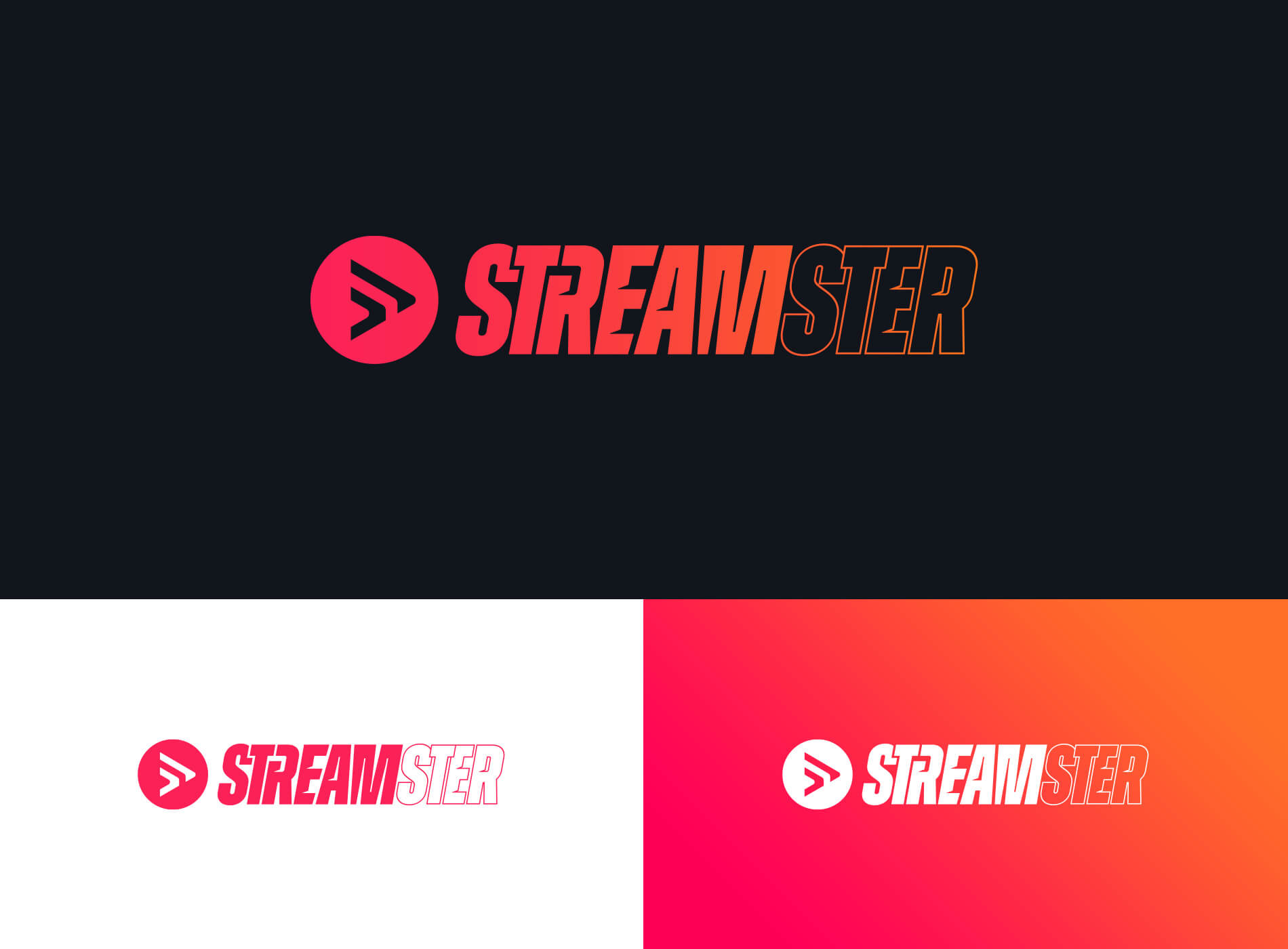 Streamster Logo Grafikdesign