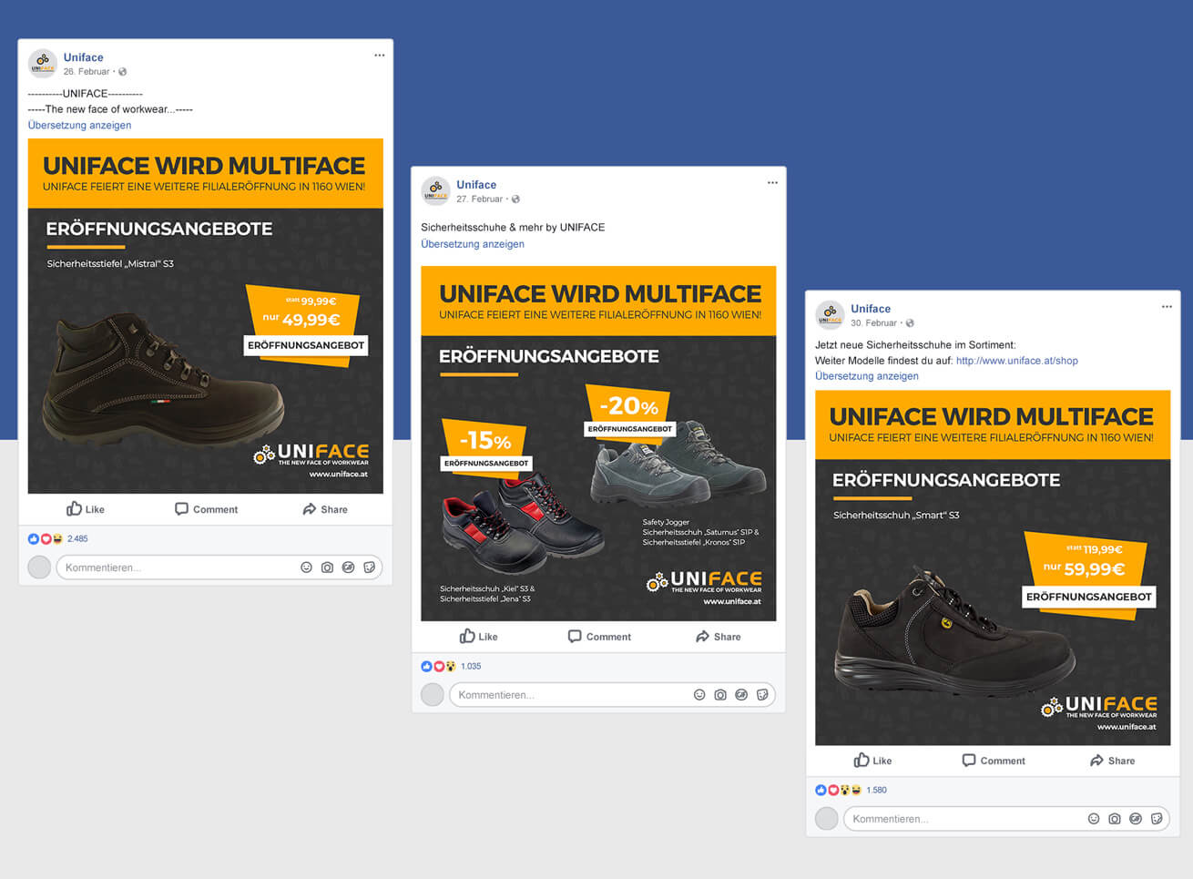 Uniface Facebook Grafikdesign