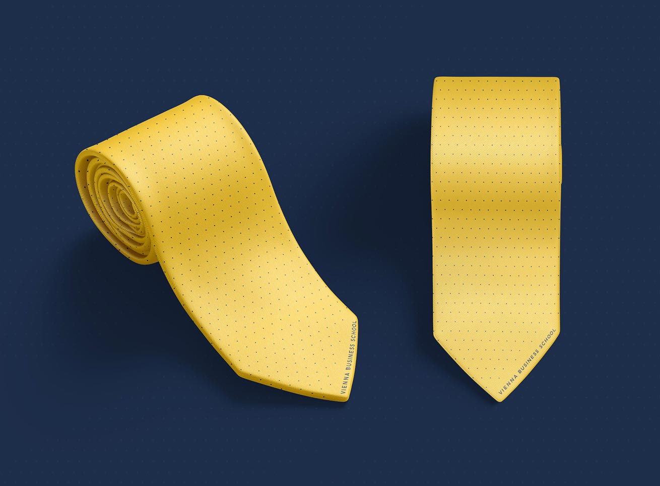 Vienna Business School Krawatte Grafikdesign